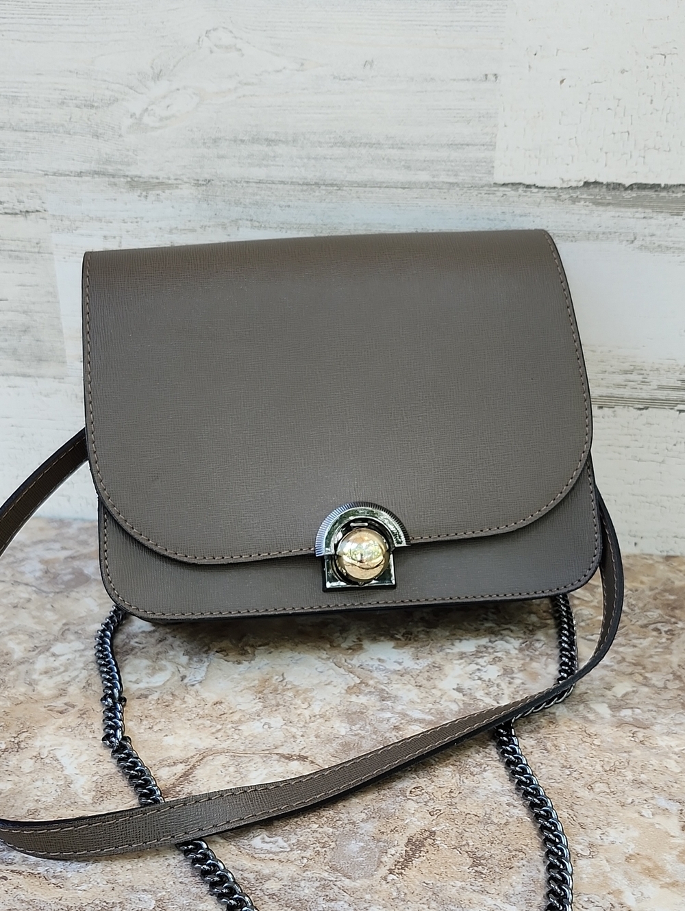 RENATA CORSI LEATHER CROSSBODY/SHOULDER BAG